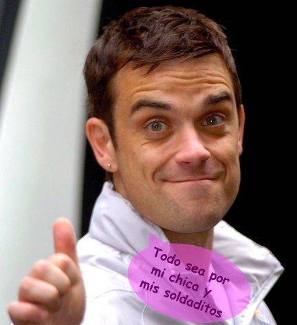 Robbie Williams deja de fumar por sus espermatozoides