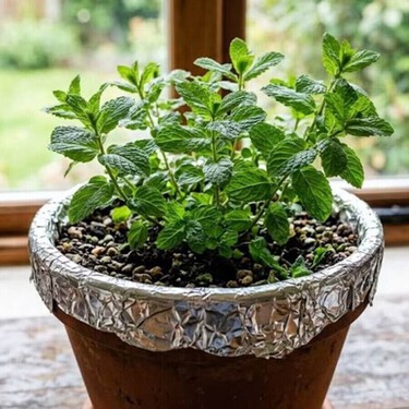 Para qué sirve colocar papel de aluminio sobre las macetas de las plantas y cómo hacerlo 