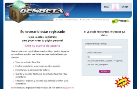Nuevo Registro de Usuarios en Genbeta