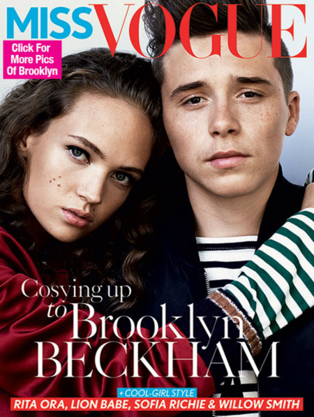 El legado de los Beckham está a salvo: así posa Brooklyn Beckham para la portada de Miss Vogue