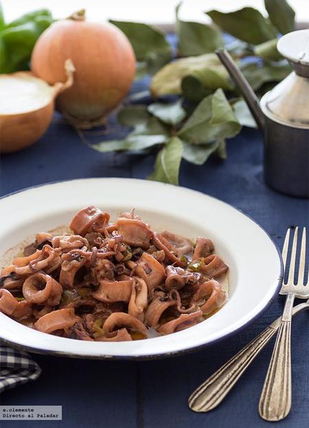 Chipirones "afogaos". Receta tradicional asturiana