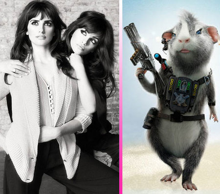 Mónica y Penélope Cruz unidas por una cobaya