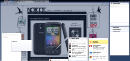 interfaz de chrome os