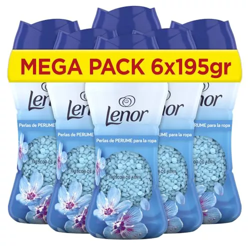 Lenor UNstoppables Perlas de Perfume para la Ropa, 96 Lavados (6 x 195g)