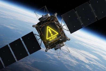 Alerta de la conexión por satélite