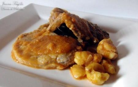 Chuletas con castañas