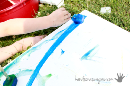DIY: Dibujando con pintura congelada