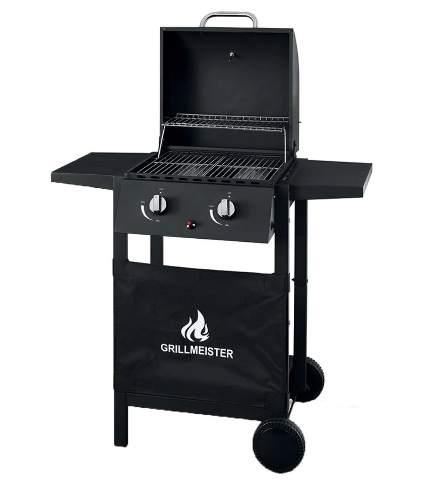 Barbacoa a gas con 2 quemadores