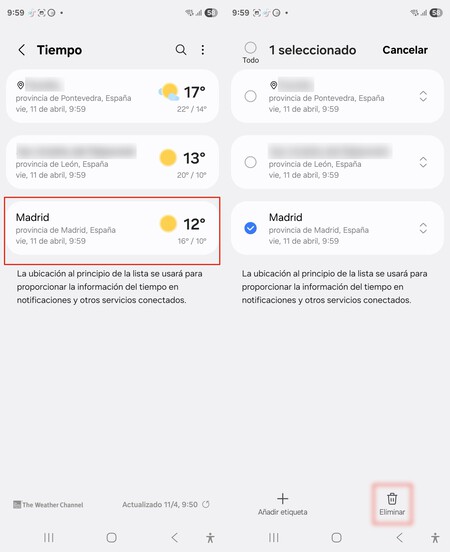 app Tiempo Samsung