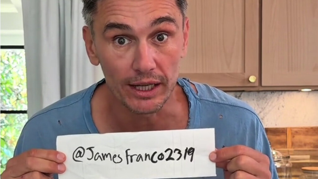 «Quizá parezca que estoy loco, pero es real». James Franco se ha vuelto totalmente majara en TikTok, pero hay una explicación completamente obvia