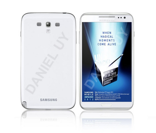 Samsung Galaxy Note 2 render leak