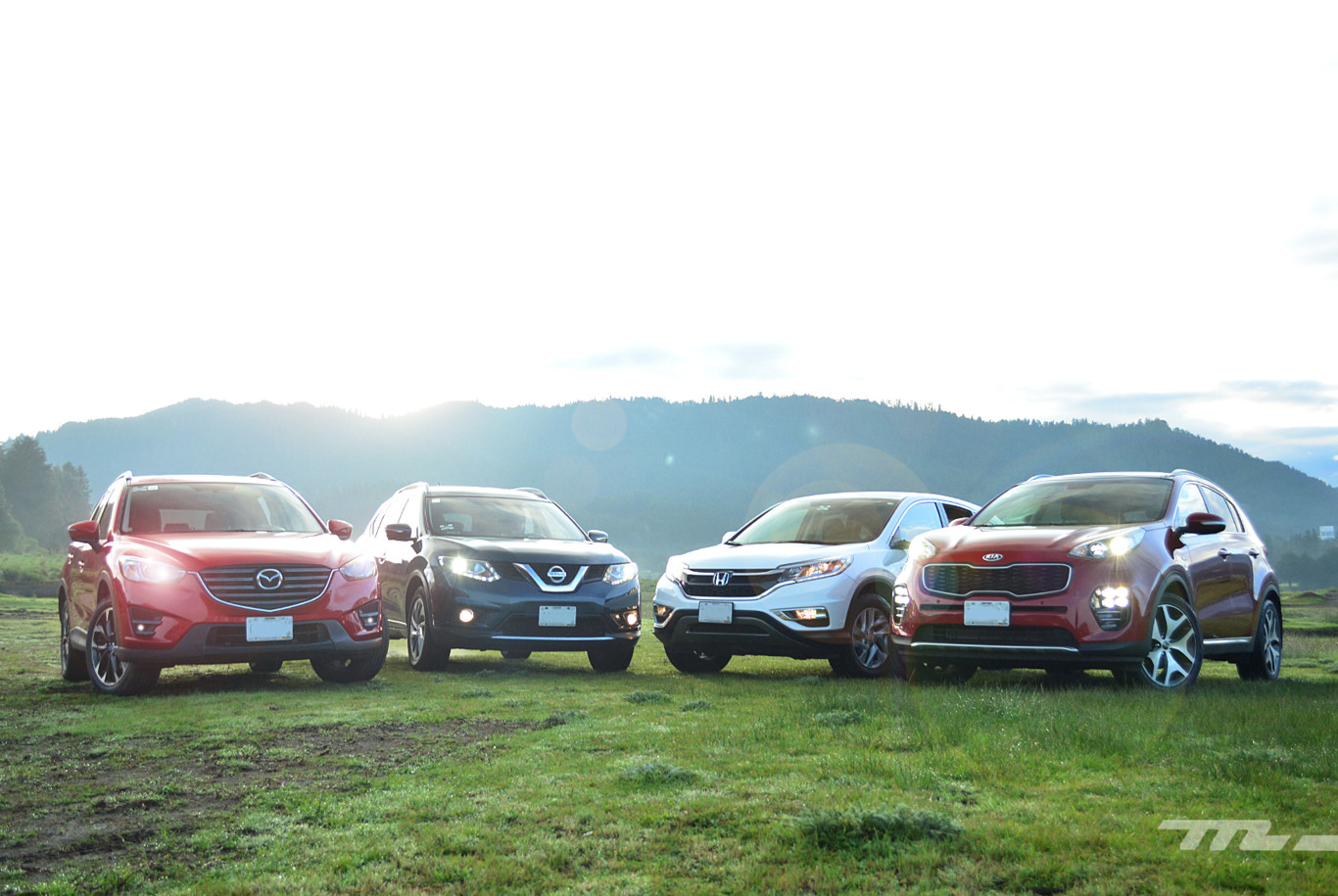 Comparativa: KIA Sportage vs Mazda CX-5 vs Honda CR-V vs Nissan X-Trail (I)