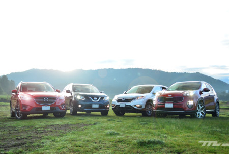 Comparativa: KIA Sportage vs Mazda CX-5 vs Honda CR-V vs Nissan X-Trail (I)