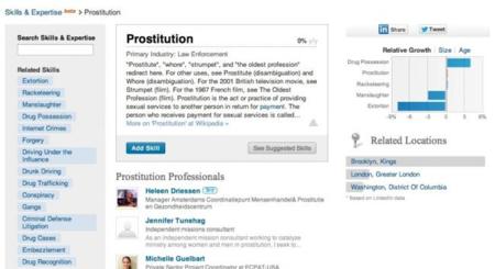 LinkedIn actualiza su acuerdo de usuario y deja de permitir la prostitución como actividad profesional
