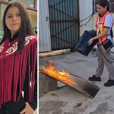 Aos 16 anos, estudante mexicana cria dispositivo que apaga fogo usando apenas ondas sonoras: tecnologia usa bateria, amplificador e corneta para alterar a pressão do ar e extinguir chamas sem usar uma gota de água 