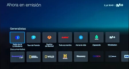 Movistar + Apple TV 用アプリケーション