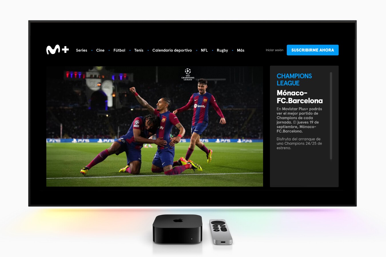 Cómo ver el fútbol de Movistar Plus+ desde Apple TV y otros ...