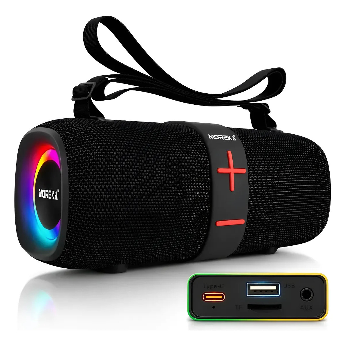 Moreka385 Bocina Bluetooth Portátil Inalámbrico 20w Estéreo