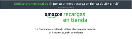5 euros gratis en Amazon al recargar 25 euros o más