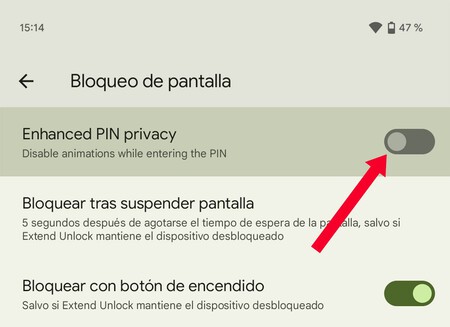 Android 14 Errores Pin