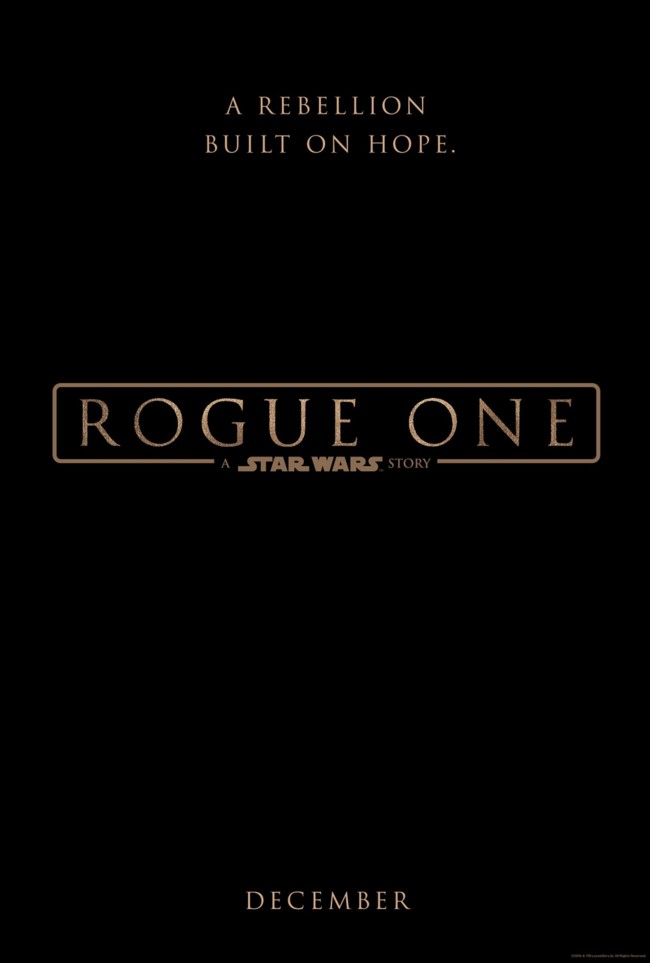 El teaser póster de Rogue One