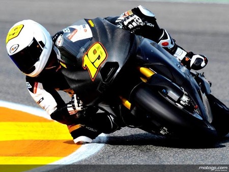 Álvaro Bautista en los test de Valencia 2009