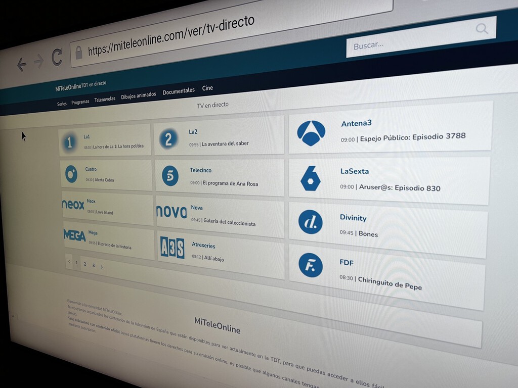 Cómo ver todos los canales de la TDT en cualquier dispositivo sin instalar aplicaciones y sin tener que sintonizar canales