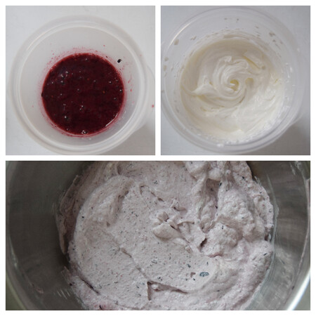 Mousse de arándanos