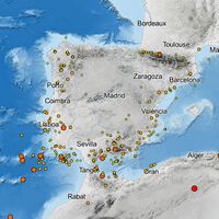 El mapa online de los terremotos en España registra un nuevo sismo en la provincia de Granada. No es el único