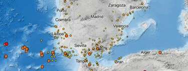 Este mapa oficial recoge del IGN todos los terremotos que han ocurrido en España en las últimas horas