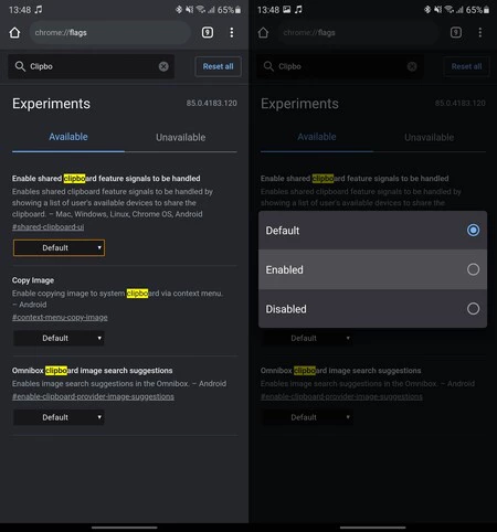 テキストをコピーして貼り付けた Google Chrome