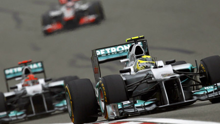 Rosberg Schumacher China Formula 1 2012