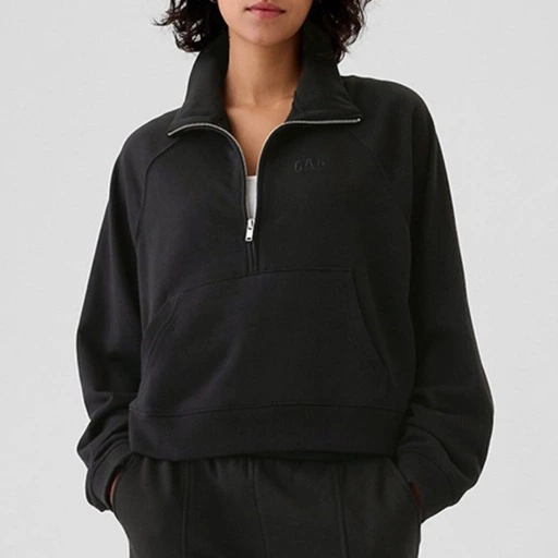 Gap Sudadera de mujer con cremallera y bolsillos de canguro