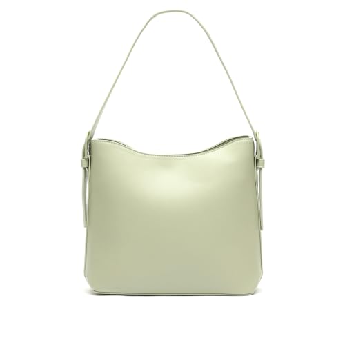 MISAKO Ficon bolso de hombro con bolsa en el interior y asa bandolera extraíble Mujer - Ficon Verde 24x23x10 cm