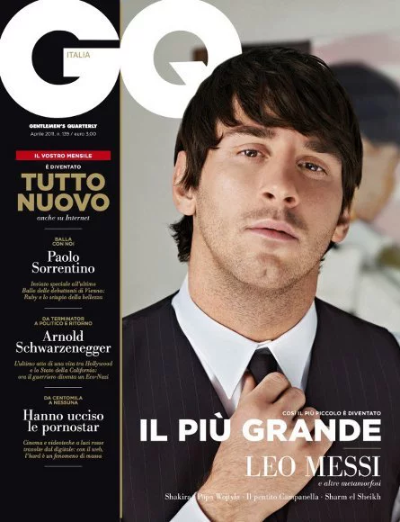 Leo Messi sigue acaparando portadas, ahora GQ Italia