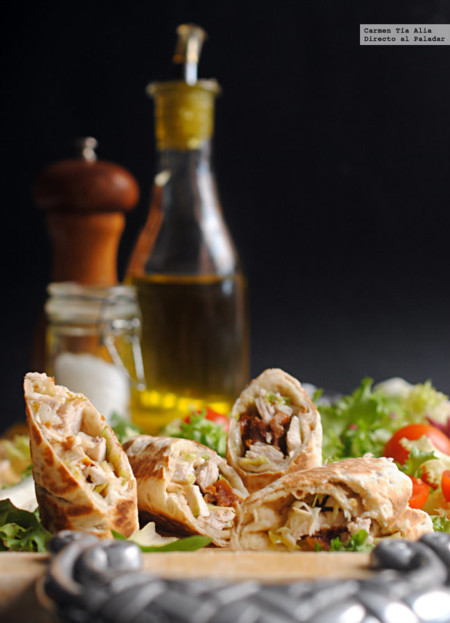 Recetas para toda la familia: milhojas de ensalada de sandía, rollitos de pollo y salsa de anchoas y helado cremoso de limón