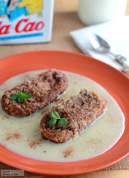 Torrijas triple chocolate en quince minutos. Receta de Semana Santa