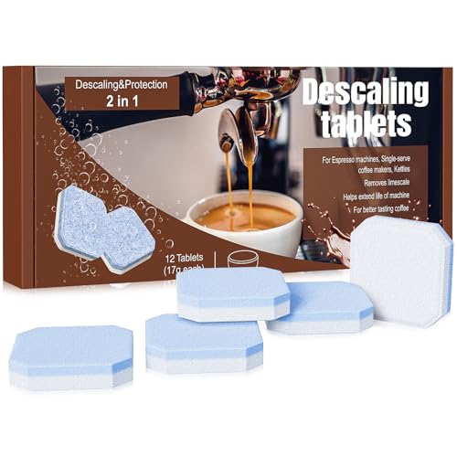 12 Pastillas de Limpieza para Cafeteras Automáticas