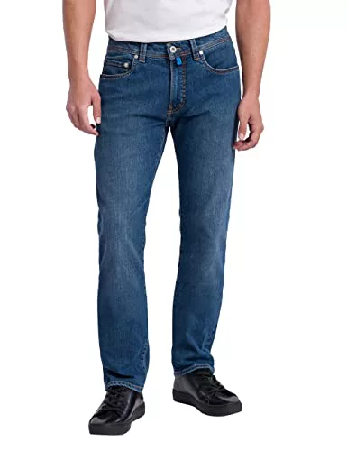 Pierre Cardin Lyon Tapered Jeans, Ocean Blue Stonewash, 32W x 30L para Hombre