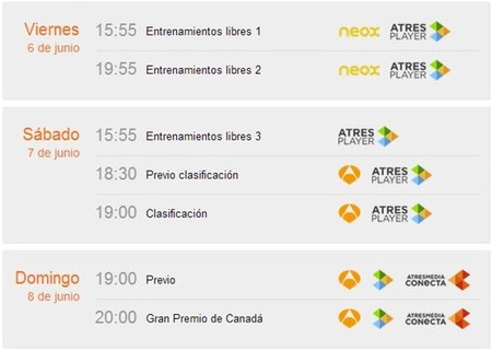 Horarios Canadá