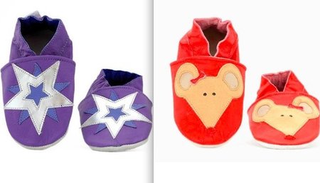 Babuchitas, bonitas zapatillas de cuero para bebés