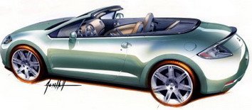 Mitsubishi Eclipse Spyder 2007 y Concept-CT