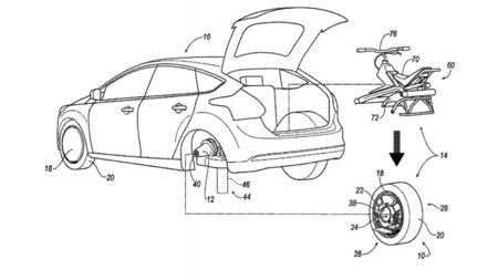 Ford registra patente para una llanta desmontable que se convierte en moto