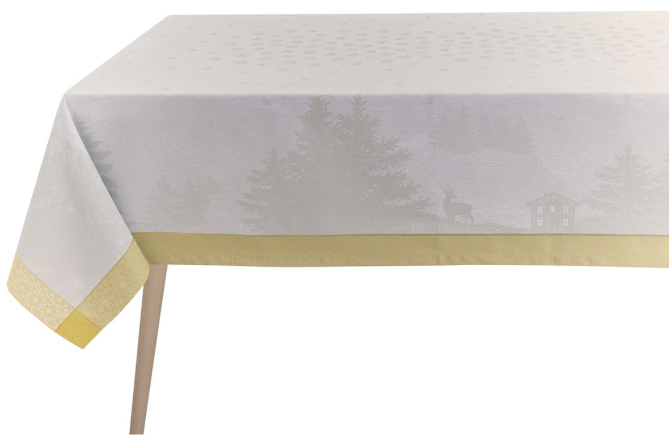Mantel Sommets Enneige Le Jacquard Française 172x250