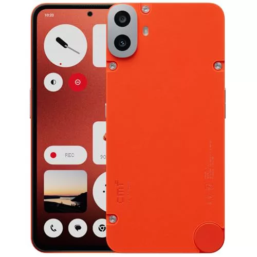 CMF Phone 1 8+128GB - Smartphone con cámara Trasera Sony de 50 MP con Ultra XDR, Pantalla Super AMOLED de 6,67" y Nothing OS 2.6 - Naranja