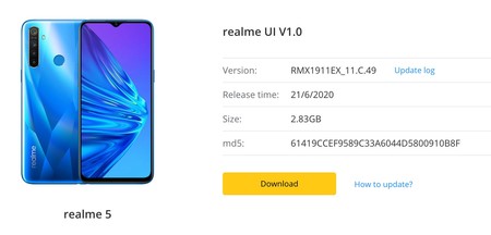 Actuallizar Realme Manual