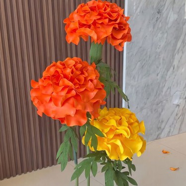 Cómo hacer flores de cempasúchil gigantes: son ideales para decorar tu casa esta época del año 