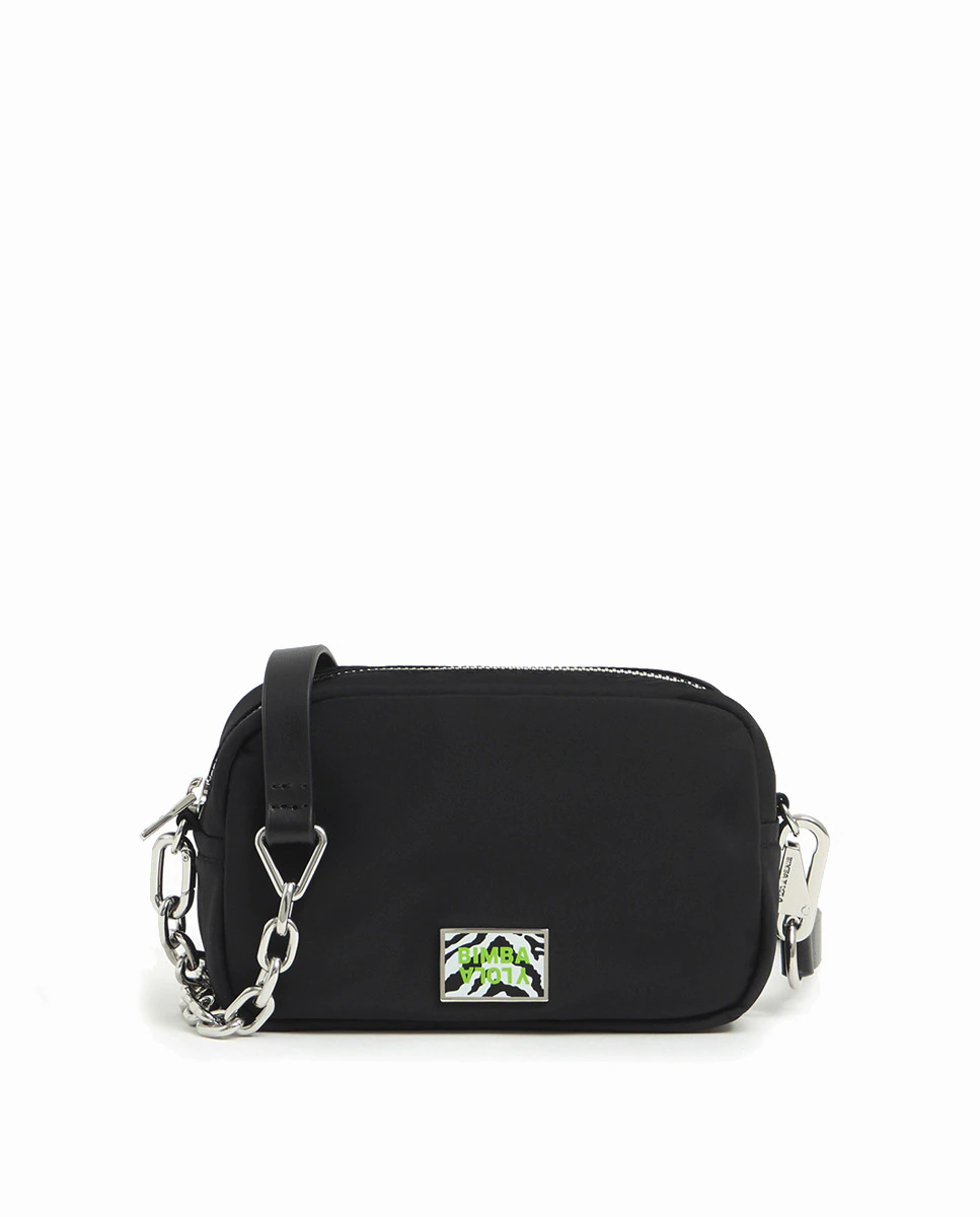 Bolso mini cadena negro