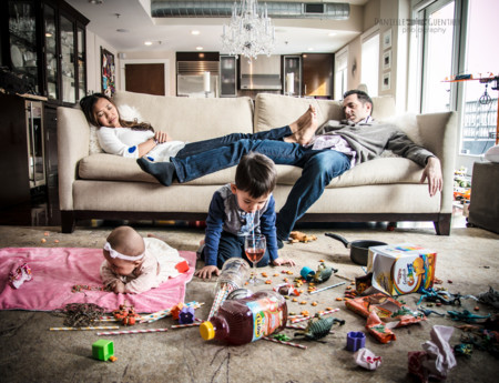 21 divertidas fotografías que muestran el lado menos amable de tener hijos