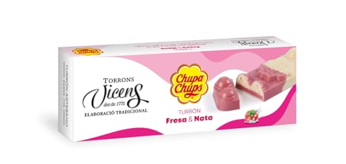 Turrón de Chupa Chups sabor Fresa y Nata